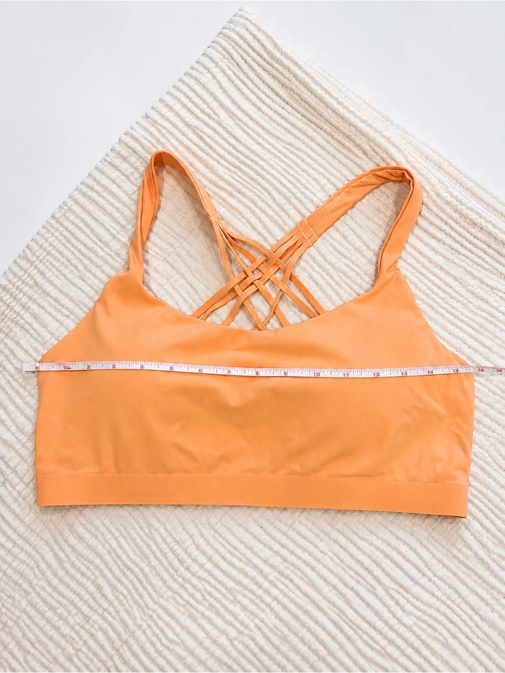 Lululemon FlexyFlex Strappy Yoga Bra Rock Melon L/XL Light Support